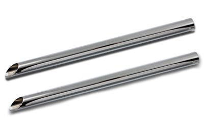 V-Twin Chrome 30-Inch Straight Exhaust Pipe Extension - Part #08-0196