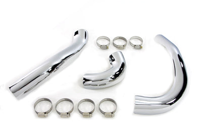 Paughco Dual Exhaust Pipe Heat Shield Set for Harley Davidson FLT (1980-1983)