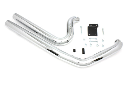 Wyatt Gatling Maxx Shot Exhaust Drag Pipe Set for Harley FXST and FLST Models