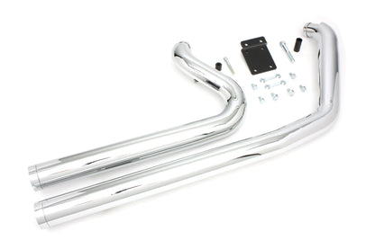 Wyatt Gatling Maxx Shot Exhaust Drag Pipe Set for Harley FXST and FLST Models