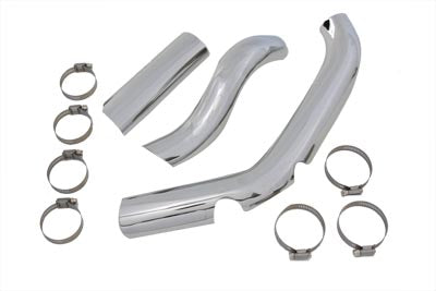 V-Twin Two Into One Exhaust Heat Shield Kit for Harley Davidson FL 1970-1979