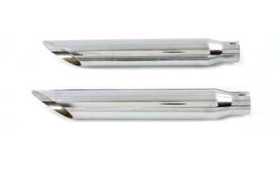 Wyatt Gatling 16-1/2 Inch Baloney Slice Slip-On Muffler Chrome - Part #08-0212