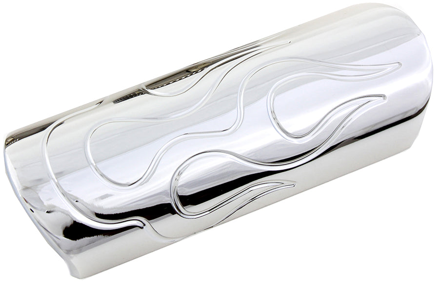 V-Twin Chrome 6-Inch Flame Style Universal Heat Shield Set, Part #14-0580-6