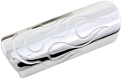 V-Twin Chrome 6-Inch Flame Style Universal Heat Shield Set, Part #14-0580-6
