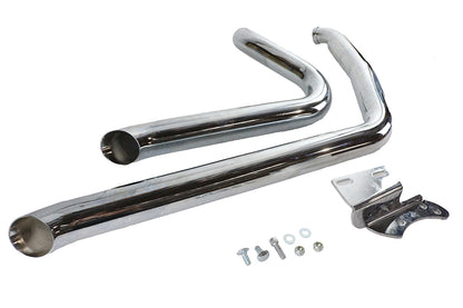 Wyatt Gatling Exhaust Drag Pipe Set Side Sweep for Harley Davidson FXD (1995-2004)
