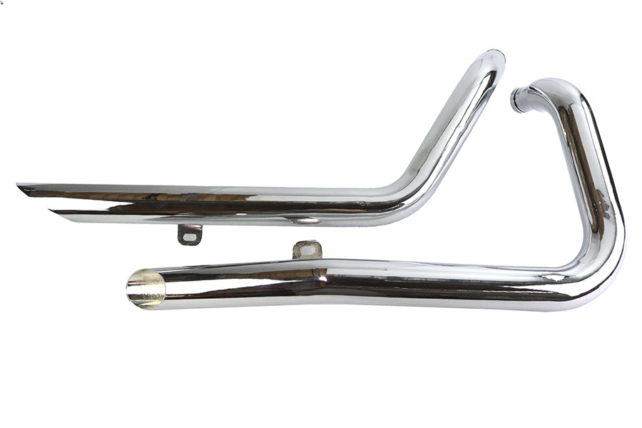 V-Twin 30-0385 Exhaust Drag Pipe Set Side Slash Style for Harley Davidson XL Models