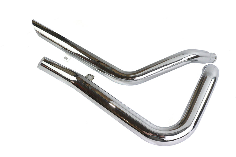 V-Twin 30-0385 Exhaust Drag Pipe Set Side Slash Style for Harley Davidson XL Models
