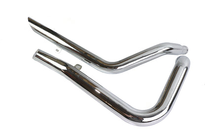 V-Twin 30-0385 Exhaust Drag Pipe Set Side Slash Style for Harley Davidson XL Models
