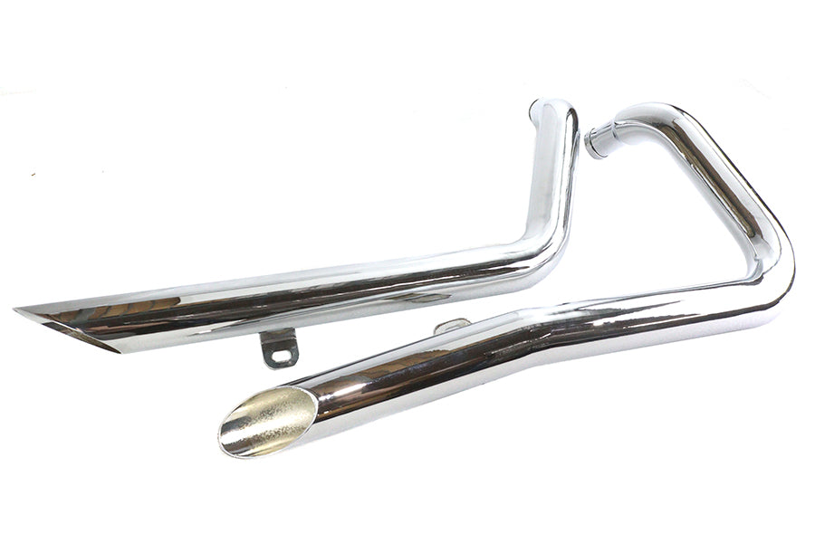 V-Twin 30-0385 Exhaust Drag Pipe Set Side Slash Style for Harley Davidson XL Models