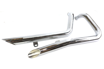 V-Twin 30-0385 Exhaust Drag Pipe Set Side Slash Style for Harley Davidson XL Models
