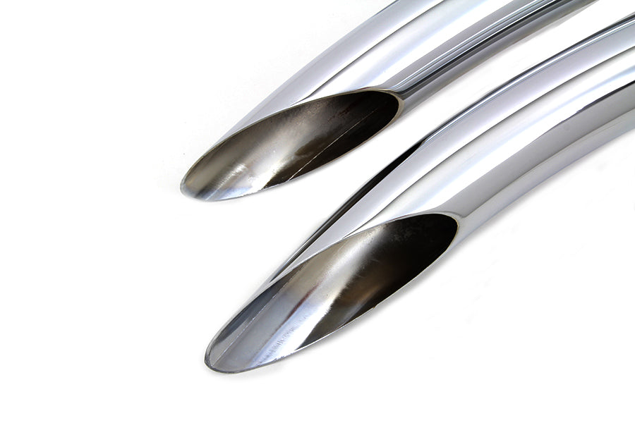 Wyatt Gatling Exhaust Drag Pipe Set Curvado for Harley Davidson XL (2004-2013)