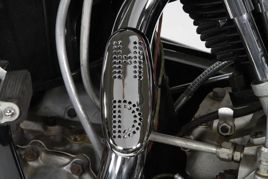 V-Twin Replica Heat Shield Boot Guard for Rear Exhaust Pipes on 1936-1964 Harley-Davidson Models