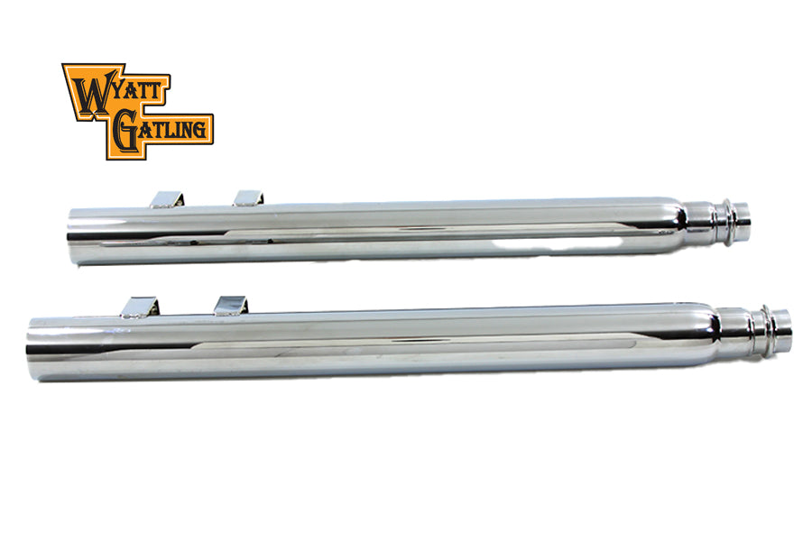 Wyatt Gatling Straight Muffler Pipe with Removable Baffle for Harley Davidson FLT (1985-1994)