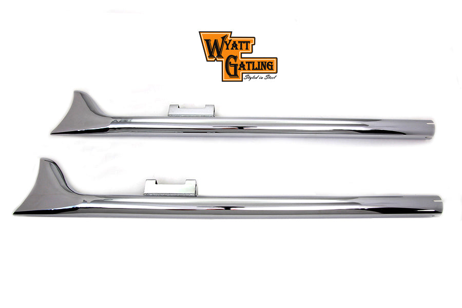 Wyatt Gatling Straight 36 Inch Fishtail Extension Set for Harley Davidson FLT