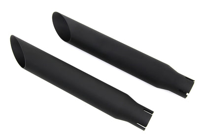 Wyatt Gatling Black Slash Slip-On Muffler Set – 16-9/16 Inch Performance Exhaust with Chrome Accessory Items