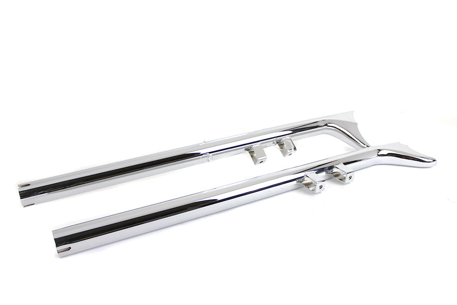 Wyatt Gatling 36 Inch Straight Fishtail Exhaust Extension Pipes for Harley Davidson FLT