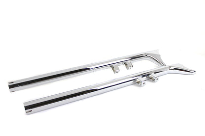Wyatt Gatling 36 Inch Straight Fishtail Exhaust Extension Pipes for Harley Davidson FLT