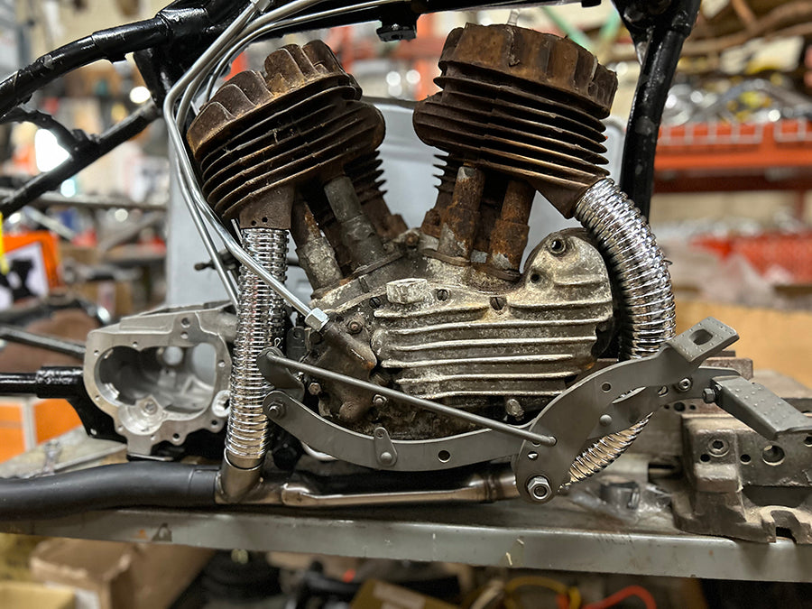 V-Twin Flexible Exhaust Cover for Harley Davidson WL 1936-1945