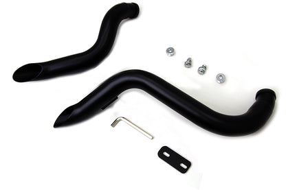 V-Twin Wyatt Gatling Down Draft Exhaust Header Set for Harley Davidson FX 1986-1995