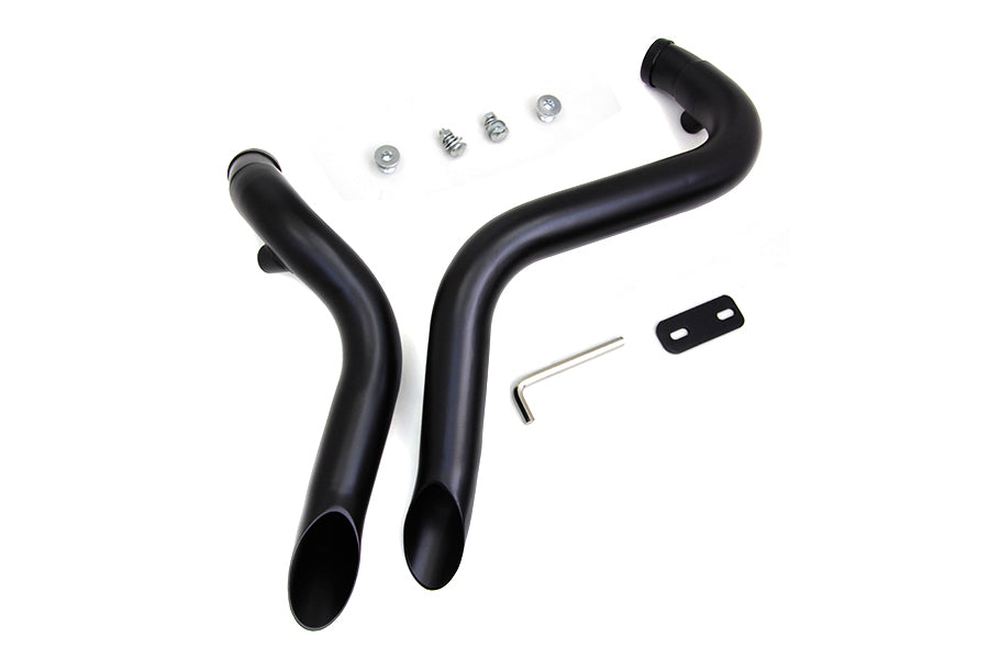 V-Twin Wyatt Gatling Down Draft Exhaust Header Set for Harley Davidson FX 1986-1995