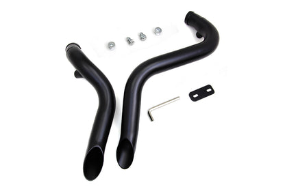 V-Twin Wyatt Gatling Down Draft Exhaust Header Set for Harley Davidson FX 1986-1995
