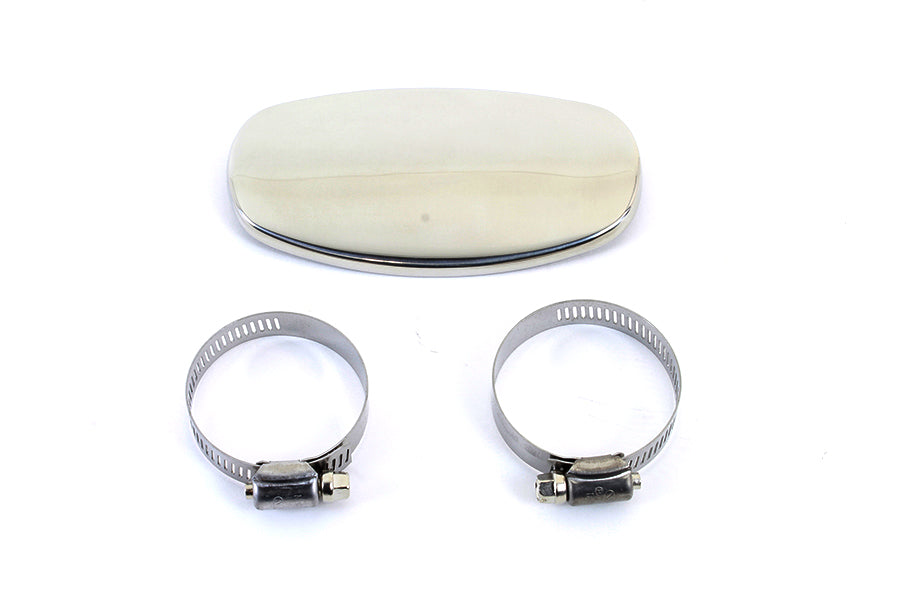 V-Twin 74926S Universal 4 Inch Boot Guard Exhaust Heat Shield with Clamps