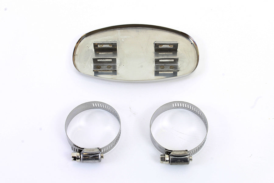 V-Twin 74926S Universal 4 Inch Boot Guard Exhaust Heat Shield with Clamps