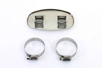 V-Twin 74926S Universal 4 Inch Boot Guard Exhaust Heat Shield with Clamps