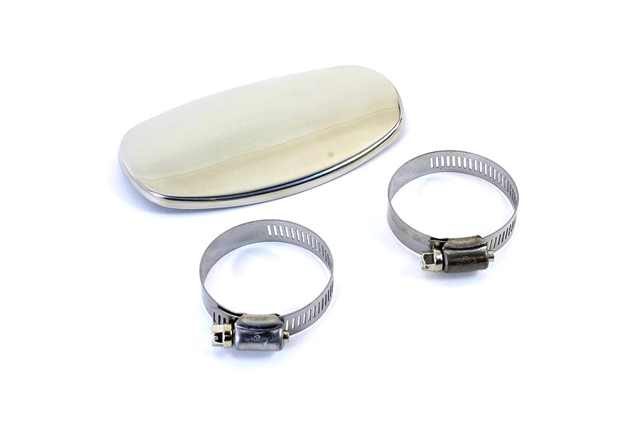 V-Twin 74926S Universal 4 Inch Boot Guard Exhaust Heat Shield with Clamps