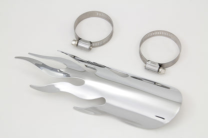 V-Twin Chrome Flame Heat Shield for Exhaust Systems - Part 63057