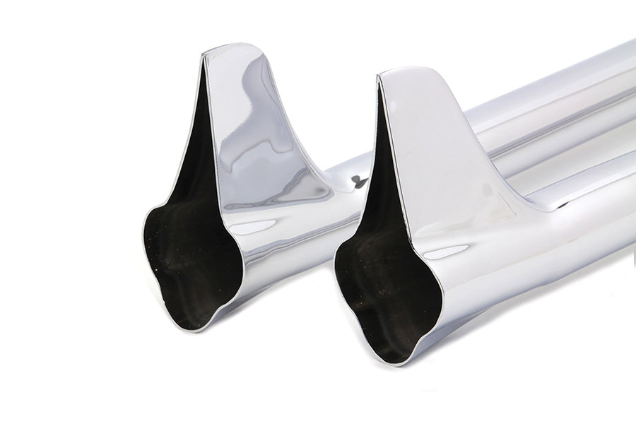 V-Twin 30 inch Straight Exhaust Pipe with Bronx Tail Set for 1-7/8 inch Pipes