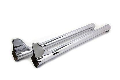 V-Twin 30 inch Straight Exhaust Pipe with Bronx Tail Set for 1-7/8 inch Pipes