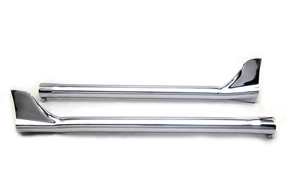 V-Twin 30 inch Straight Exhaust Pipe with Bronx Tail Set for 1-7/8 inch Pipes