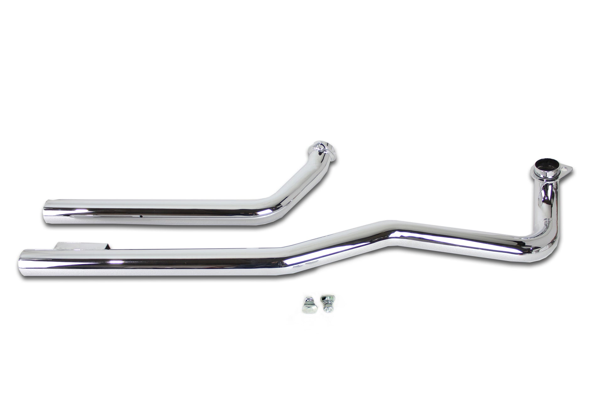 V-Twin Shovelhead Exhaust Straight Pipe Set Chrome Shotgun for Harley Davidson FL (1966-1975)
