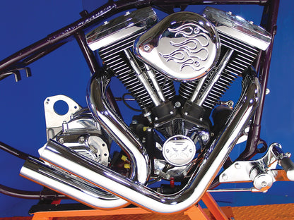 Wyatt Gatling Curvado Upsweep Header Set Chrome for Harley Davidson FXST (1984-1993)