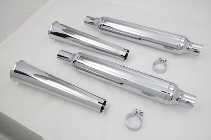 V-Twin Megaphone Tip Muffler Kit for Harley Davidson FL Models