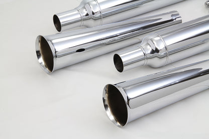 V-Twin Megaphone Tip Muffler Kit for Harley Davidson FL Models