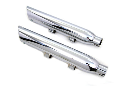 Wyatt Gatling Chrome Slash Muffler Set for Harley Davidson XL (2014-2023)