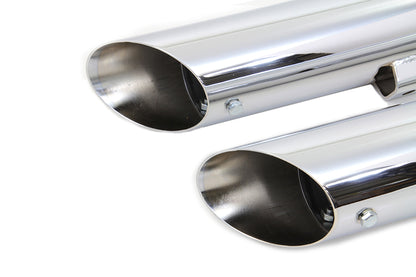 Wyatt Gatling Chrome Slash Muffler Set for Harley Davidson XL (2014-2023)