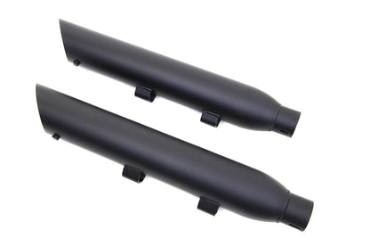 Wyatt Gatling Black Slash Muffler Set for Harley Davidson XL 2014-2023