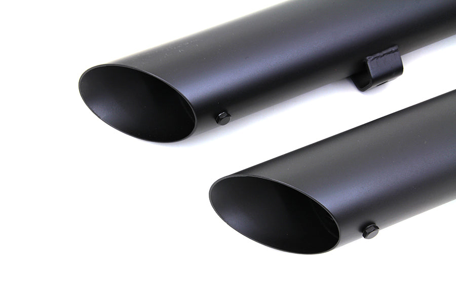 Wyatt Gatling Black Slash Muffler Set for Harley Davidson XL 2014-2023