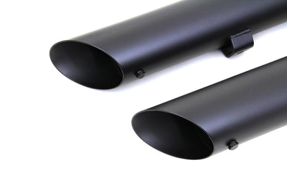 Wyatt Gatling Black Slash Muffler Set for Harley Davidson XL 2014-2023