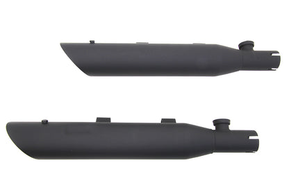 Wyatt Gatling Side Slash Slip-On Muffler Set for Harley Davidson XL - Black