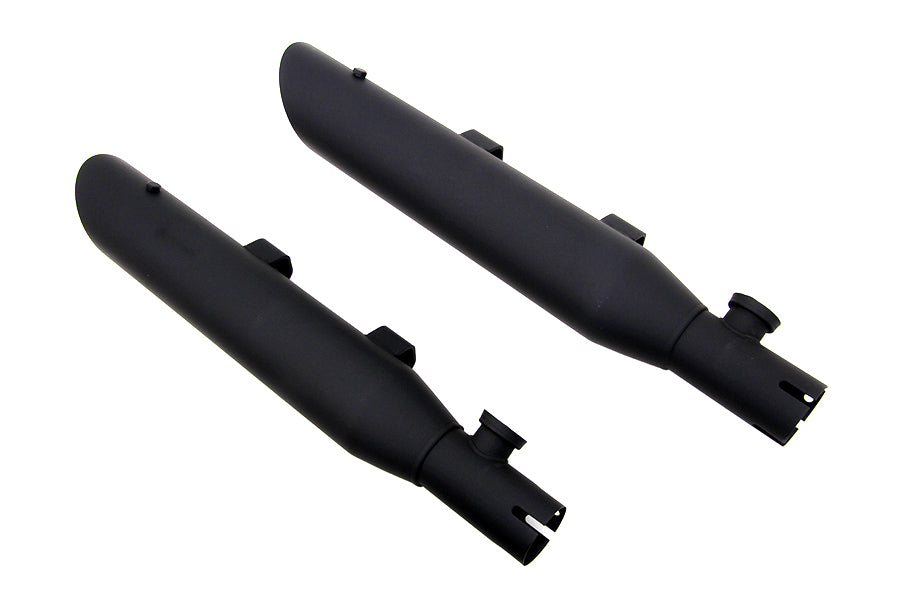 Wyatt Gatling Side Slash Slip-On Muffler Set for Harley Davidson XL - Black