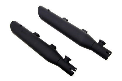 Wyatt Gatling Side Slash Slip-On Muffler Set for Harley Davidson XL - Black