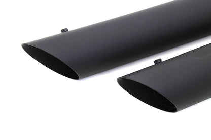 Wyatt Gatling Side Slash Slip-On Muffler Set for Harley Davidson XL - Black