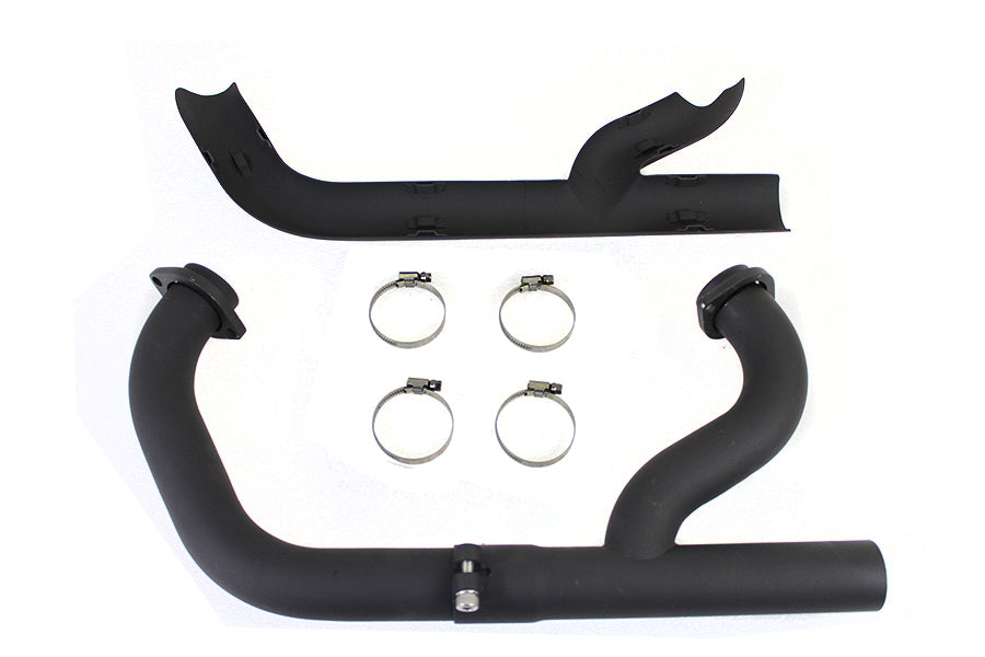 V-Twin 78113FB 2:1 Siamese Exhaust Header Set for Harley Davidson XL (Black)