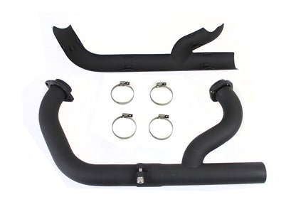 V-Twin 78113FB 2:1 Siamese Exhaust Header Set for Harley Davidson XL (Black)