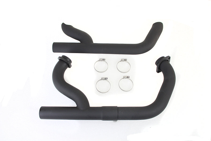 V-Twin 78113FB 2:1 Siamese Exhaust Header Set for Harley Davidson XL (Black)
