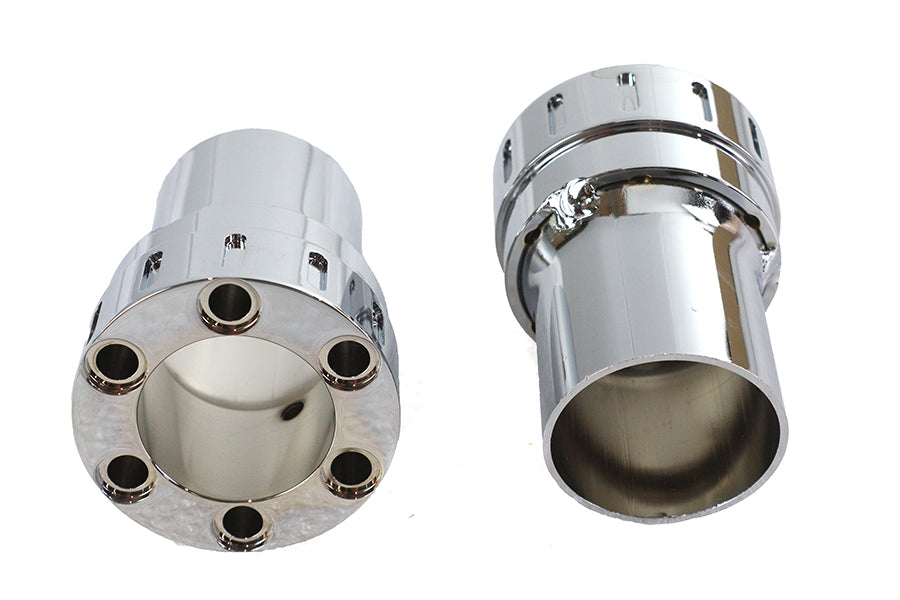 Wyatt Gatling Six Gun Exhaust Tip Set - 2-1/2 Inch Outlet Diameter for 2-1/4 Inch Drag Pipes